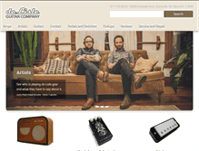 Tablet Screenshot of delisleguitar.com